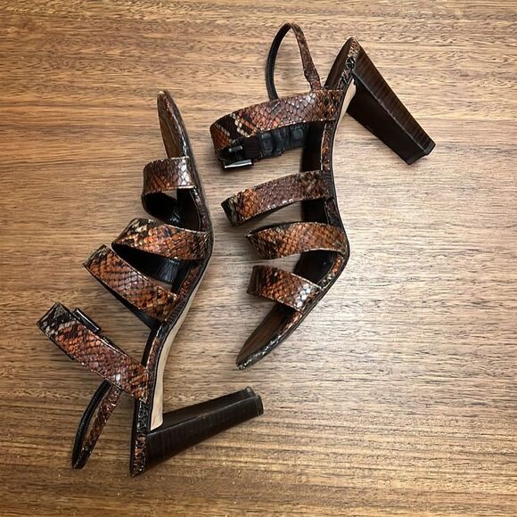 Stuart Weitzman snake print heels - Picture 5 of 7